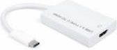 Kabllo USB Mcab, USB-C në HDMI, 0.15 m, e zezë