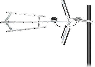 Antena TV Blow 21-053 ATD27S, DVB-T VHF/UHF, pasive, set 10 copë, argjendt