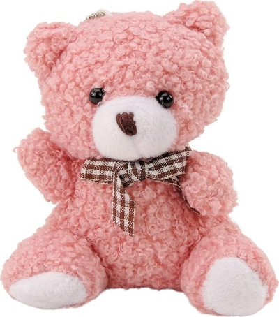 Varëse çelsash LEAN Toys arush pellushi, 10 cm, rozë