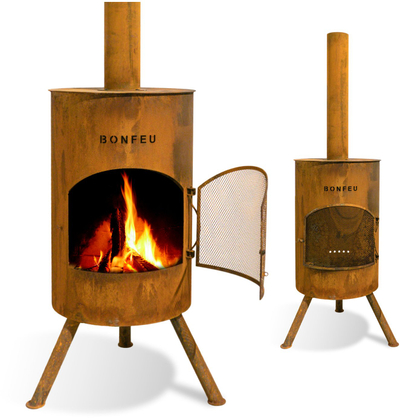 Oxhak kopshti Bonfeu Bonton 50 5002R, çelik, pamje rusty