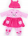Veshje për kukull Bayer 84687AA, për kukulla 46cm, set fustan me pantallona, rozë