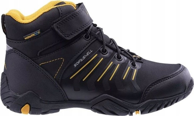 Këpucë trekking Elbrus Erimley Mid WP Teen Jr, softshell, për kalamaj, të zeza