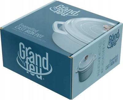 Tigan gize me smalt Grandfeu, 4.7L, me kapak, blu e çelët