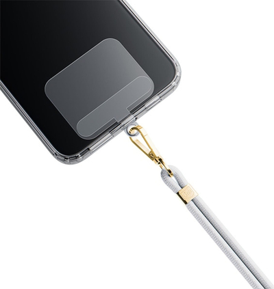 Litar telefoni 3mk EasyClip, najlon, rregullues, i bardhë