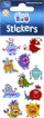 Ngjitëse Sticker Boo Monsters 476947, fletë 6×18 cm, shumëngjyrëshe