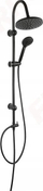 Set dushi Ferro SQUERTO NP22BL, kokë rain shower katrore, montim në mur, e zezë mat