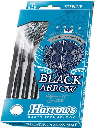 Сет стрели Harrows Black Arrow, бронза, 3 парчиња, црни