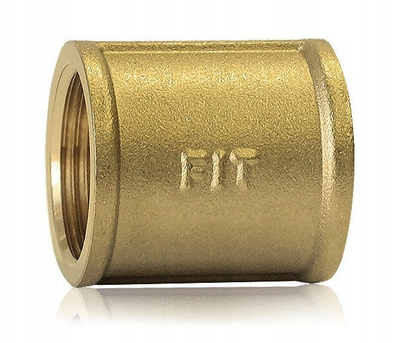 Kapëse bronxi MUFF COUPLING SF60N 5/4", për instalime uji, ngjyrë mes i artë