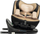 Авто седиште за деца Mokki I-Size, 40–150 cm, вртење 360°, беж