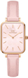 Ora për femra Daniel Wellington Quadro Cherry Blossom DW00100636, quartz, rrip lëkure, rozë