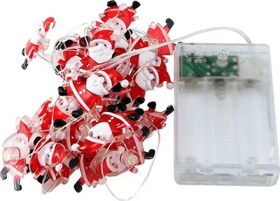 Dritë dekorative DA69 Santa Claus, 20 LED, 2m, shumëngjyrëshe
