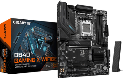 Pllakë amë Gigabyte GA-B840 Gaming X WF6E, ATX, DDR5, AM5