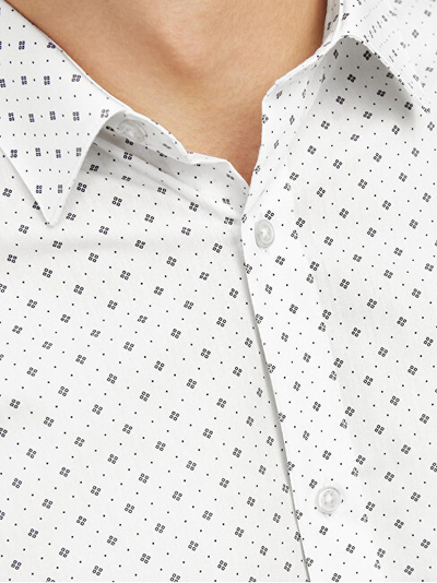 Këmishë për meshkuj Jack & Jones JJJOE Slim Fit, e bardhë