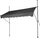 Tendë ballkoni Pro Garden Sunshade, 250 x 120 cm, me manivelë, gri e errët