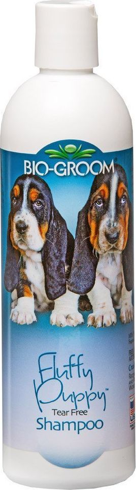 Shampo për qenush Bio-Groom Fluffy Puppy, pa djeg sytë, 355ml, e bardhë
