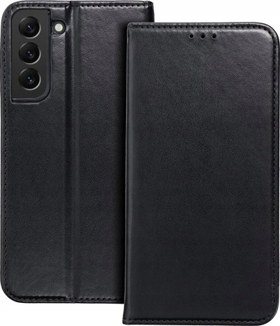 Këllëf-portofol Smart Magneto për Xiaomi Redmi Note 13 Pro 4G, me mbajtëse kartash, boje standi, ngjyrë e zezë
