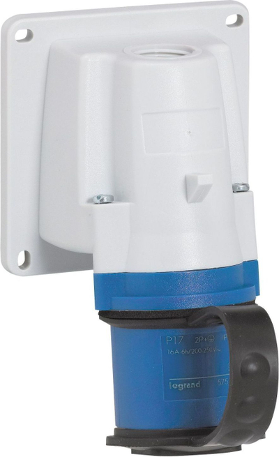 Prizë paneli Legrand P17 057584, 3P 16A 230V, IP44, blu