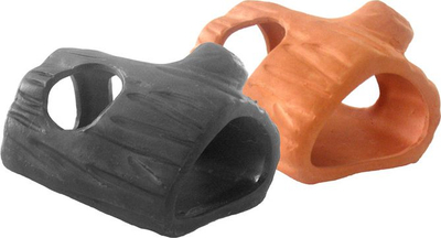 Set aksesor për akuarium Happet, 9 cm, e zezë / portokalli