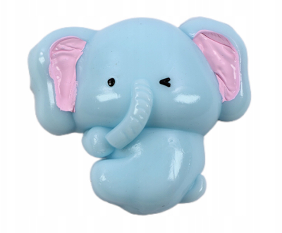 Set lodrash squishy Midex Sticky Elephant, 4 copë, antistres, blu