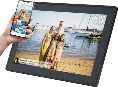 Kornizë dixhitale Denver PFF1515B, 15.6", Full HD, Wi‑Fi, 16GB, e zezë