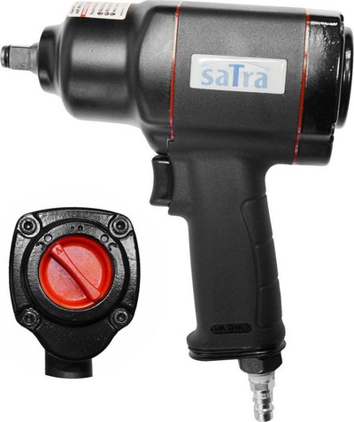 Пневматски ударен шрафцигер Impact Satra SC-O1500, 6.3 bar, 1/2", црн