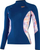 Bluze rashguard për goca Speedo me print, mëngë të gjata, UPF40+, blu me korale