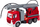 Kamion lodër zjarrfikëse Fire Department, friction drive, bom me dritë edhe zë, i kuq