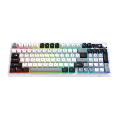 Tastierë gaming Onikuma MT902, mekanike wireless, RGB, e bardhë