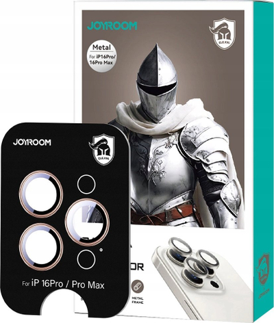 Mаска за камера Joyroom JR-MFY0262, за iPhone 16 Pro Pro Max, стакло Corning, Natural Titanium