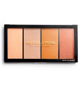 Shkëlqyes për faqe Makeup Revolution Reloaded Lustre Lights Heatwave, 20g
