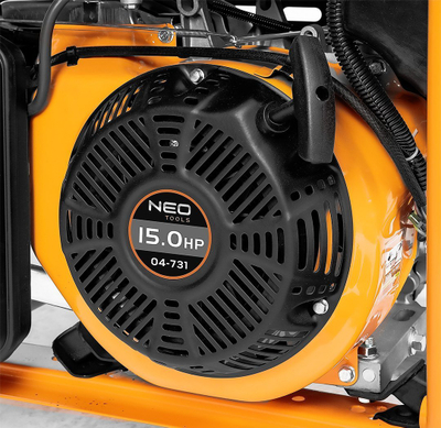 Gjenerator benzine Neo Tools 04-731, 6500W, depozitë 25L, portokalli i zi