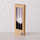 Qirinj dekorativë Boltze Simple Wax Candles, set me 4 copë, 25 cm, gri me të zezë
