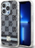 Mbrojtëse telefoni DKNY DKHMP14LHCPTSK për iPhone 14 Pro 6.1\", kapak i fortë MagSafe, i zi me kuadrate