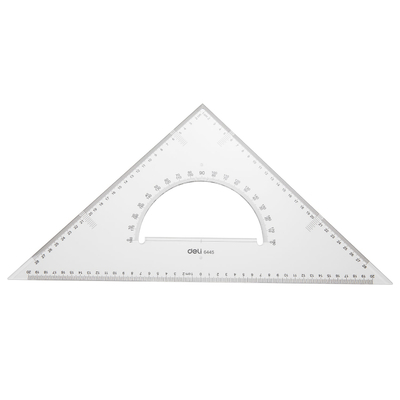 Trekëndësh këndmatës DELI 43cm 6445 1/18
