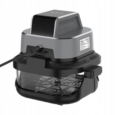 Fritezë me ajër Teesa Glass Air Fryer TSA8090, 1500W, 4L + 1.5L, e zezë