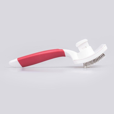 Furkë vetëpastruese për kafshë Over Zoo Over Self Cleaning Brush 360 S, gjilpëra çeliku, dorezë ergonomike, e gjelbër