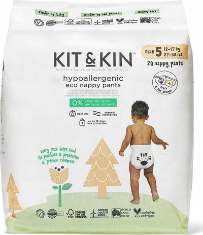 Pelenë mbathje Kit &amp; Kin Pull Ups, madhësia 5 Junior, paketa 20 copë