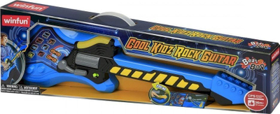 Електронска гитара играчка Winfun Cool Kidz Rock, звучни ефекти, за деца 3+, сина