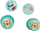 Тркалезна друштвена игра Fat Brain Toys Compact Matching Game Raccoon, за возраст 6 12 години, компактна, многубојна