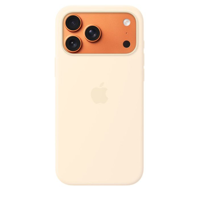Apple iPhone 17 Pro Max Silicone Case with MagSafe, Vanilla (SEASONAL)