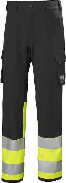 Pantallona pune Helly Hansen ALNA 2.0 Class 1, me reflektor, masa C52, të zeza me neoni