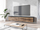 Komodë për TV D 180 MDF, zi / bezhë