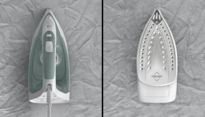 Hekur me avull Tefal Virtuo FV2C42, 2000W, taban keramik, jeshile e bardhë