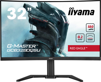 Monitor gaming Iiyama G-MASTER GCB3280QSU-B2, 31.5\", QHD 2560x1440, 180Hz, i zi