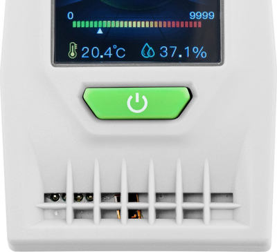 Matës CO2 Steinberg Systems 10030919, ekran LCD, temperaturë edhe lagështirë, i bardhë