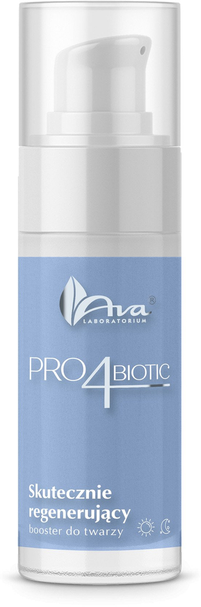 Серум за лице Ava Pro4biotic Effective Regenerating Face Booster, регенерирачки, за сите типови кожа