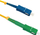 Kabllo optike Qoltec Fiber Optic Patchcord SC/APC SC/UPC, singlemode 9/125 G652D, 1m, e verdhë
