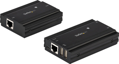 Extender USB StarTech 4 porta, USB 2.0, deri në 100 m CAT5e/CAT6, kuti metal