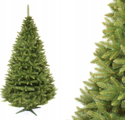 Pemë Krishtlindjesh artificiale Natural Spruce, 220cm, bazë e fortë, e gjelbër