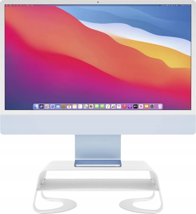 Mbajtëse monitori Twelve South Curve Riser, deri 32", metalike, e bardhë